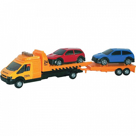 Машнка Auto Time Машинка RECOVERY TRUCK LONG эвакуатор с прицепом 1:48 48740