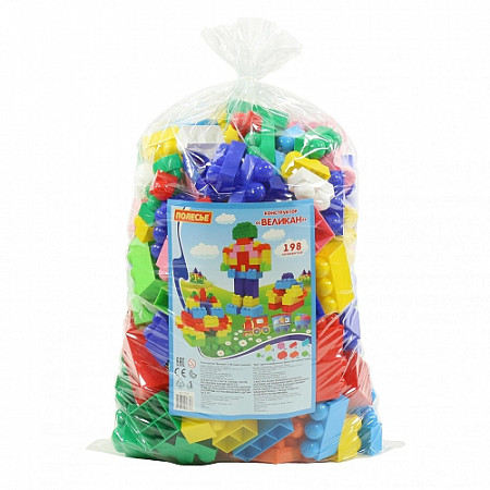 Конструктор Полесье Великан 198 элементов в мешке 7727