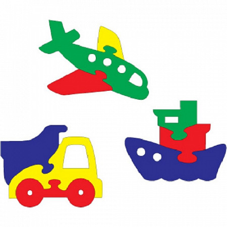 На картинке изображен Мозаика Флексика "Мини-фигурки транспорт" 45378 Мозаика Флексика "Мини-фигурки транспорт" 45378