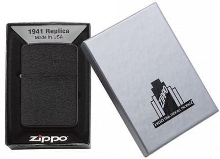 Зажигалка Zippo Replica Black Crackle 28582