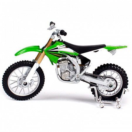 На картинке изображен Масштабная модель мотоцикла Maisto 1:18 Kawasaki KX 250F (39300) Масштабная модель мотоцикла Maisto 1:18 Kawasaki KX 250F (39300)