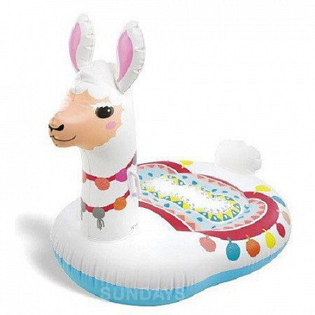 Надувной плот Intex Cute Llama Ride-On 57564