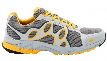 На картинке изображен Полуботинки Jack Wolfskin Venture Trail Low M grey/yellow Полуботинки Jack Wolfskin Venture Trail Low M grey/yellow