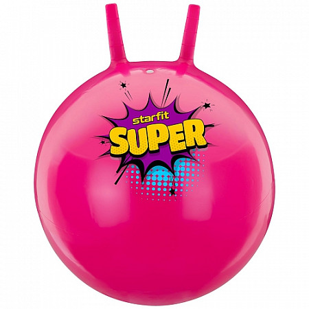 Мяч-попрыгун Starfit Super 45 см с рожками GB-0401 pink