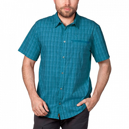 Рубашка мужская Jack Wolfskin Rays Stretch Vent Shirt M blue