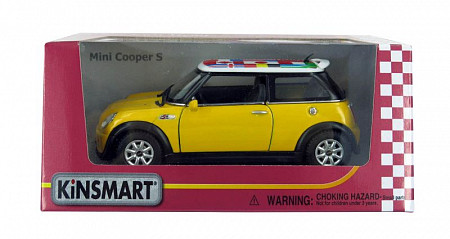 Модель автомобиля Kinsmart Mini Cooper S KT5059WF