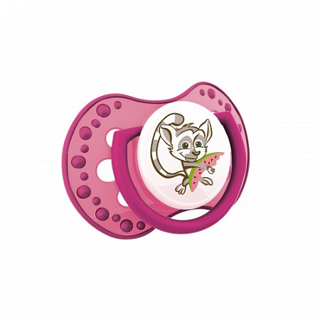 Пустышка силиконовая LOVI Hot&Cold симметричной формы, динамическая, 3-6 мес., 2 шт. (22/817)