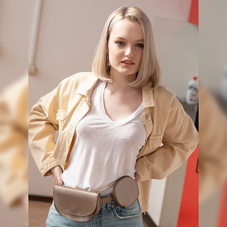 Поясная сумка женская Ors Oro OMS-0155 bronze