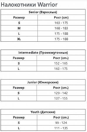 Налокотники Warrior Alpha DX3 Sr black