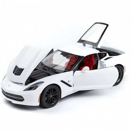 Машинка Maisto 1:18 Corvette Stingray Z51 (31677) white