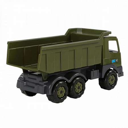 На картинке изображен Автомобиль-самосвал Полесье Престиж военный (KZ) 70074 Автомобиль-самосвал Полесье Престиж военный (KZ) 70074