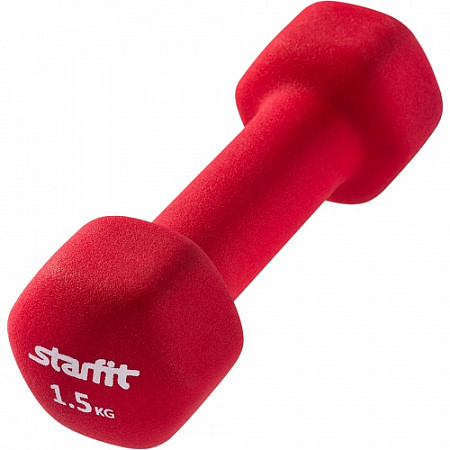 Гантель неопреновая Starfit DB-201 1,5 кг red