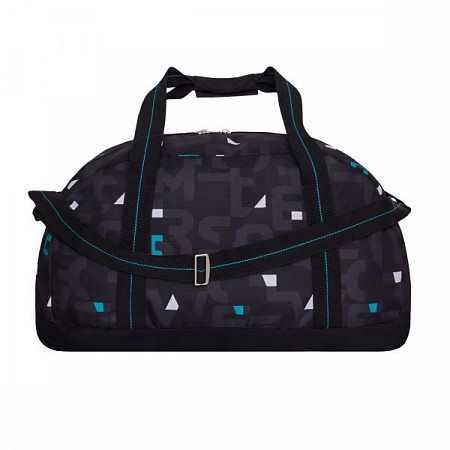 На картинке изображен Спортивная сумка GRIZZLY TU-800-4 turquoise cubes Спортивная сумка GRIZZLY TU-800-4 turquoise cubes