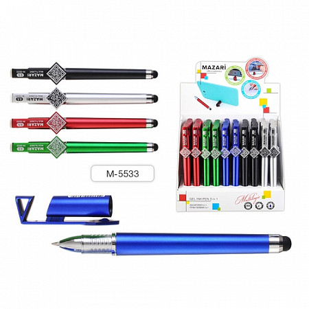 Ручка гелевая Mazari Multilogic 3 в 1 М-5533 blue
