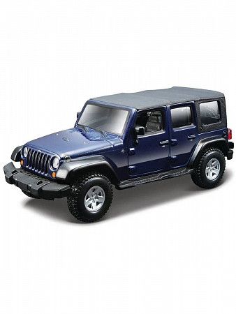 Коллекционная машина Bburago Jeep Wrangler Unlimited Rubicon (18-43012) blue
