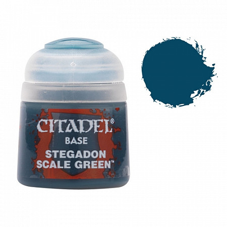 Краска для миниатюр Games Workshop Base: Stegadon Scale Green 21-10