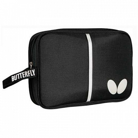 На картинке изображен Чехол для 2-х ракеток Butterfly Nelofy black Чехол для 2-х ракеток Butterfly Nelofy black