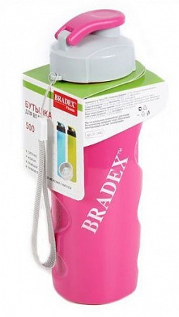 Бутылка для воды Bradex Ивиа 500 мл SF 0439 pink