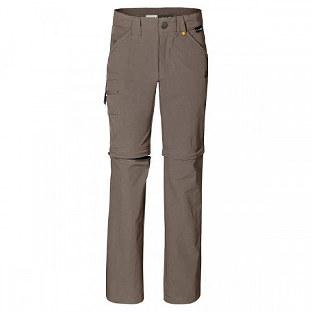 Брюки детские Jack Wolfskin Safari Zip Off Pants K Brown
