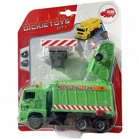 Игрушка Dickie Toys Мусороуборочная машина фрикционная 22 см (203343000) green