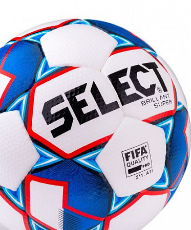 Мяч футбольный Select Brillant Super Fifa №5 White/blue/red