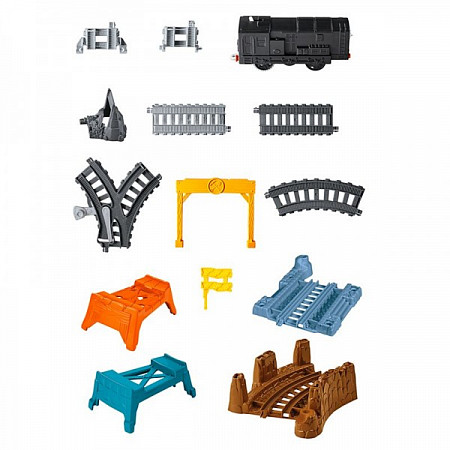 На картинке изображен Игровой набор Fisher Price Построй свою железную дорогу 3 в 1 CFF95 Игровой набор Fisher Price Построй свою железную дорогу 3 в 1 CFF95