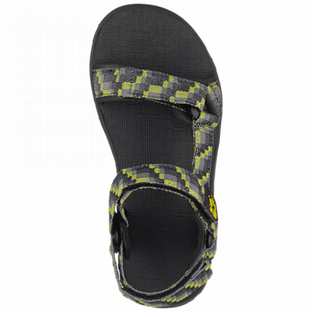 На картинке изображен Сандалии детские Jack Wolfskin Seven Seas 2 Sandal B green lime Сандалии детские Jack Wolfskin Seven Seas 2 Sandal B green lime