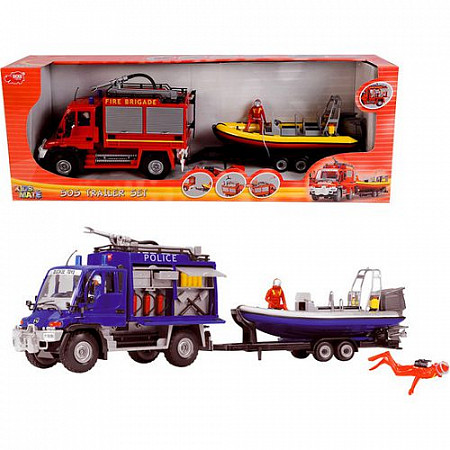 Игровой набор Dickie Toys Автомобиль спасатель с катером 50 см (203314867)