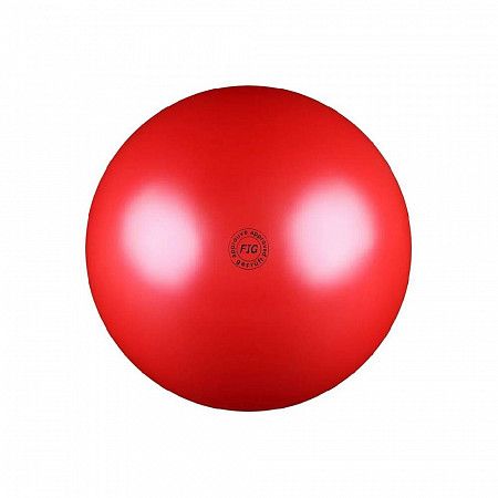 Мяч для художественной гимнастики Нужный спорт FIG металлик 19 см AB2801 red