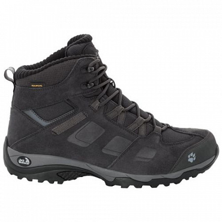 На картинке изображен Ботинки мужские Jack Wolfskin VOJO HIKE 2 WT TEXAPORE MID M phantom /dark steel Ботинки мужские Jack Wolfskin VOJO HIKE 2 WT TEXAPORE MID M phantom /dark steel