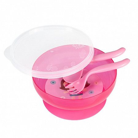 Детский обеденный набор Canpol babies 21/300 pink