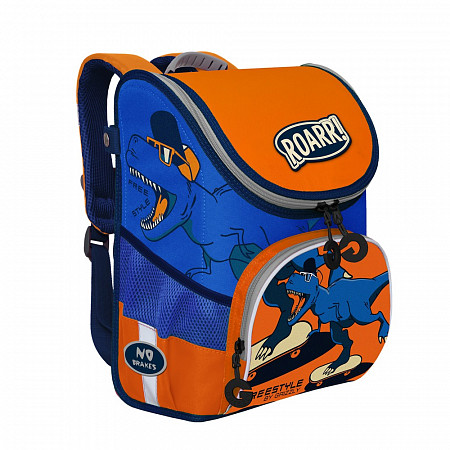 Рюкзак школьный GRIZZLY RAn-083-5 /1 orange/blue