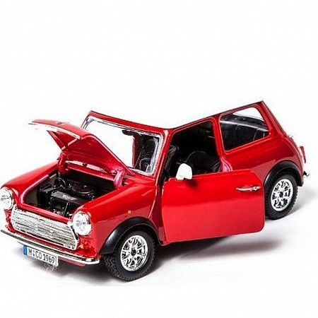 Коллекционная машина Bburago 1:32 Mini Cooper (18-43206) red