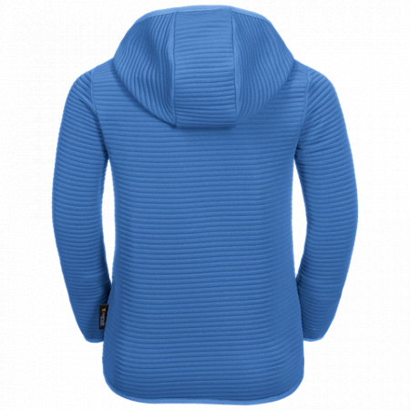 На картинке изображен Джемпер детский Jack Wolfskin Modesto Hoody Kids zircon blue Джемпер детский Jack Wolfskin Modesto Hoody Kids zircon blue