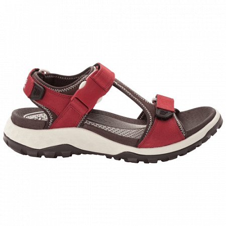 Сандалии женские Jack Wolfskin Rocky Path Lt Sandal W burgundy / dark brown