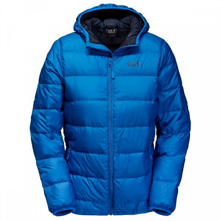На картинке изображен Куртка женская Jack Wolfskin Helium Down Jacket Women 1200562 blue Куртка женская Jack Wolfskin Helium Down Jacket Women 1200562 blue