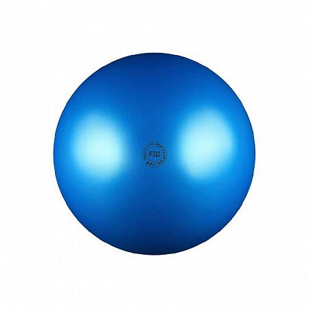 Мяч для художественной гимнастики Нужный спорт FIG металлик 19 см AB2801 blue
