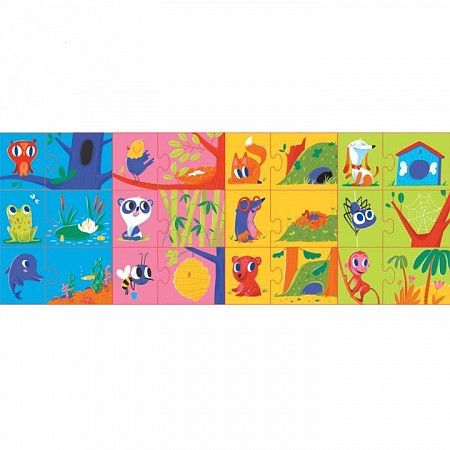  Игра детская настольная  Dream Makers "Кто где живет?" RI1801C