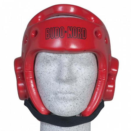 На картинке изображен Шлем для тхэквондо Budo-Nord red Шлем для тхэквондо Budo-Nord red