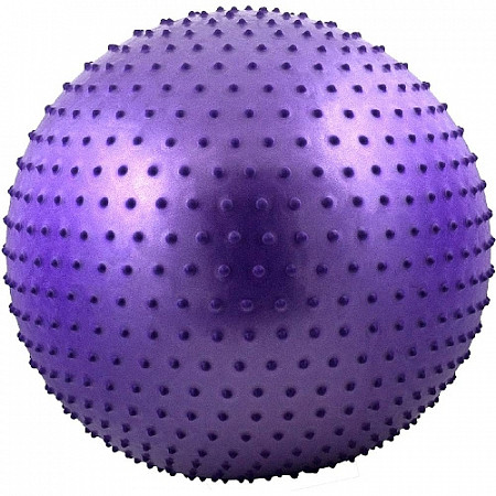 Мяч гимнастический, для фитнеса (фитбол) массажный Starfit GB-301 55 см violet, антивзрыв