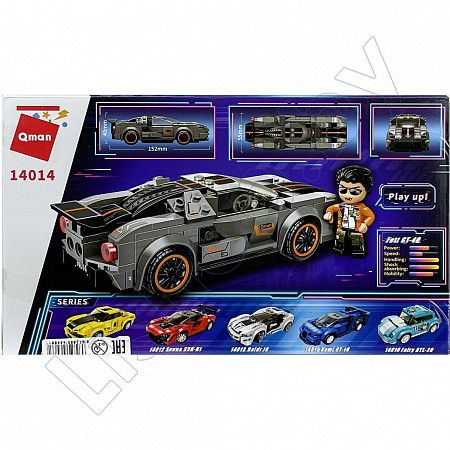 Конструктор Qman MineCity Гоночный автомобиль Ford GT-40 (14014)