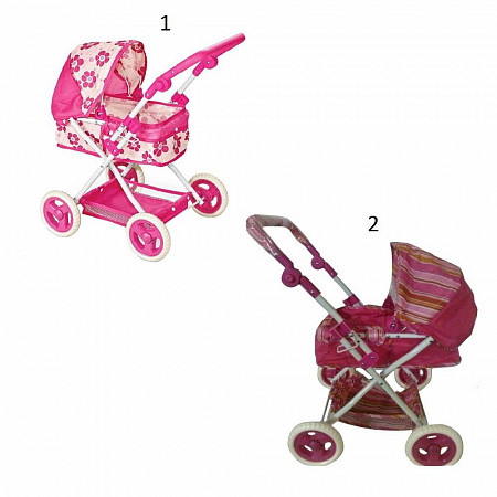 На картинке изображен Коляска-люлька Shenzhen Toys для кукол Д79530 pink (с цветочками) Коляска-люлька Shenzhen Toys для кукол Д79530 pink (с цветочками)
