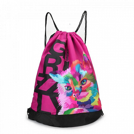 Мешок для обуви GRIZZLY OM-91-12 dark fuchsia