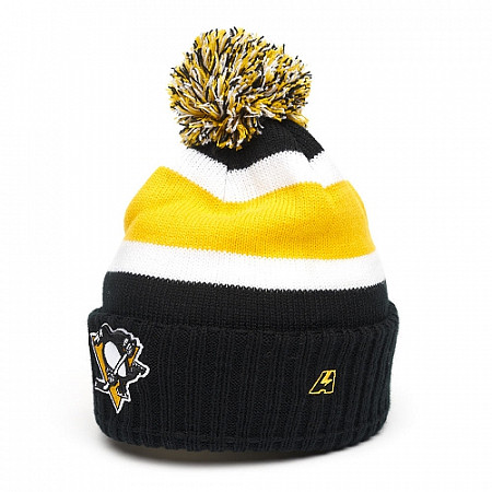 Шапка Atributika&Club NHL Pittsburgh Penguins 59183 black/yellow