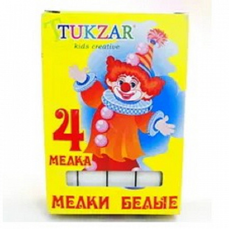 Мелки Tukzar белые 4 шт TZ 7959