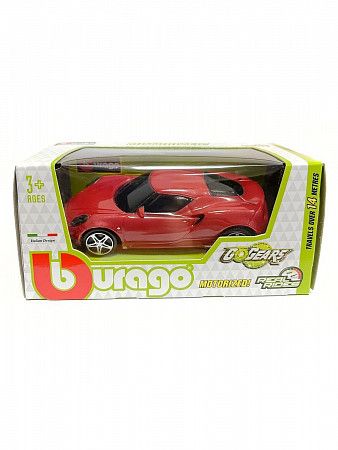 Машинка Bburago 1:43 Alfa Romeo 4C (18-30524) red