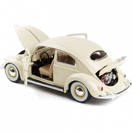 Машинка Bburago 1:18 Volkswagen Kafer-Beetle 1955 (18-12029) cream