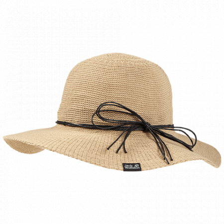 На картинке изображен Шляпа женская Jack Wolfskin Travel Hat Women nature 1908431-5420 Шляпа женская Jack Wolfskin Travel Hat Women nature 1908431-5420