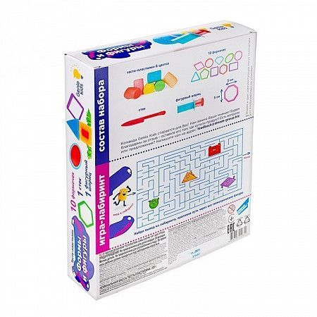 Набор для лепки Genio Kids-Art Тесто-пластилин Формы и фигуры  TA2005