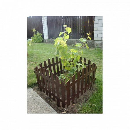 Забор декоративный Gardenplast Renessans №2, 3,1х0,35 м chocolate 50411